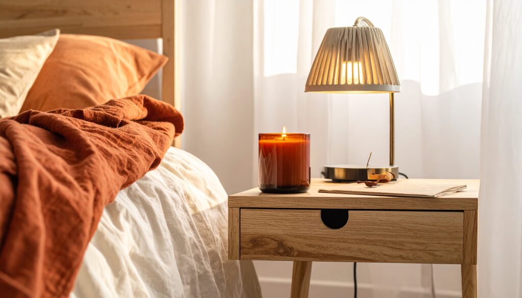 home trends 2026 candle warming lamp and linen decor