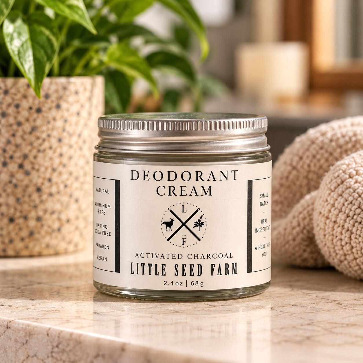 Little Seed Farm Activated Charcoal deodorant cream